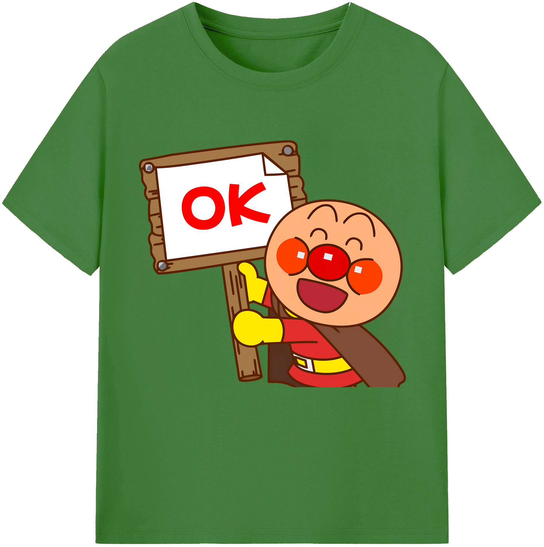 （画像用） アンパンマン Anpanman レディースカジュアルプリントTシャツ（綿100％）